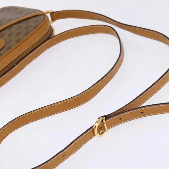 GUCCI Micro GG Supreme Shoulder Bag PVC Beige Gold 007 56 0095 Auth BA5899 - Picture 8 of 16